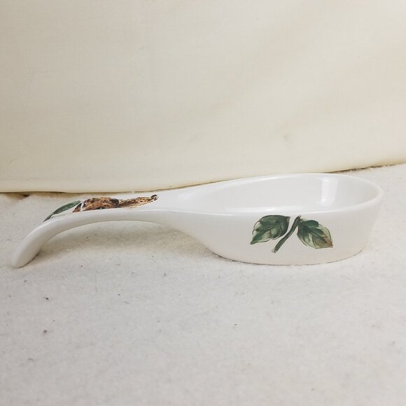 Spoon Rest Ceramic Spring Easter Floral Bunny Rabbit Maxcera - Picture 7 of 11